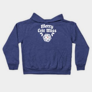 Merry Crit Miss (white) Kids Hoodie